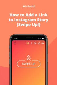 how to add swipe up link ig story