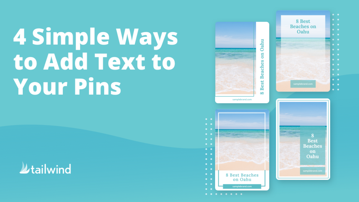 how to add text to photos for pinterest