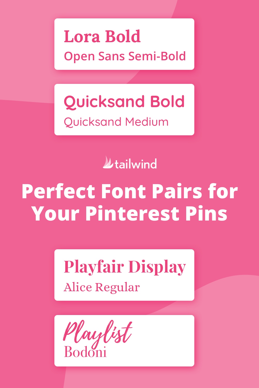 Perfect Font Pairs for Your Pinterest Pins | Tailwind App