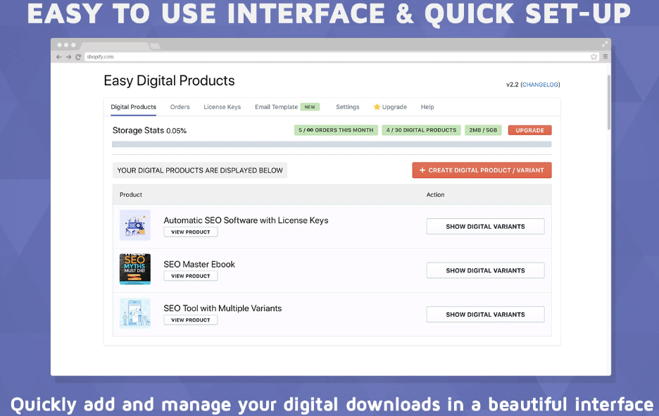 Screenshot of EDP - Easy Digital Products product