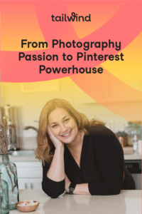 Photo of Jen Vazquez leaning on her kitchen counter and smiling with the blog post title and Tailwind logo.